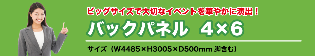 バックパネル4×6